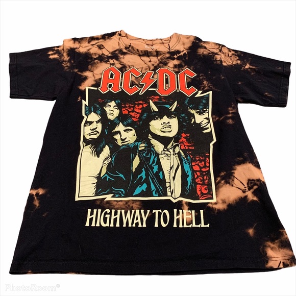 Other - ACDC "Highway to Hell" Tie Dye T-Shirt